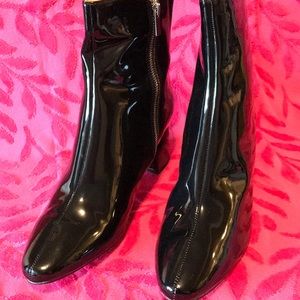 NewYork&Company Black Patent leather boots.Size 11